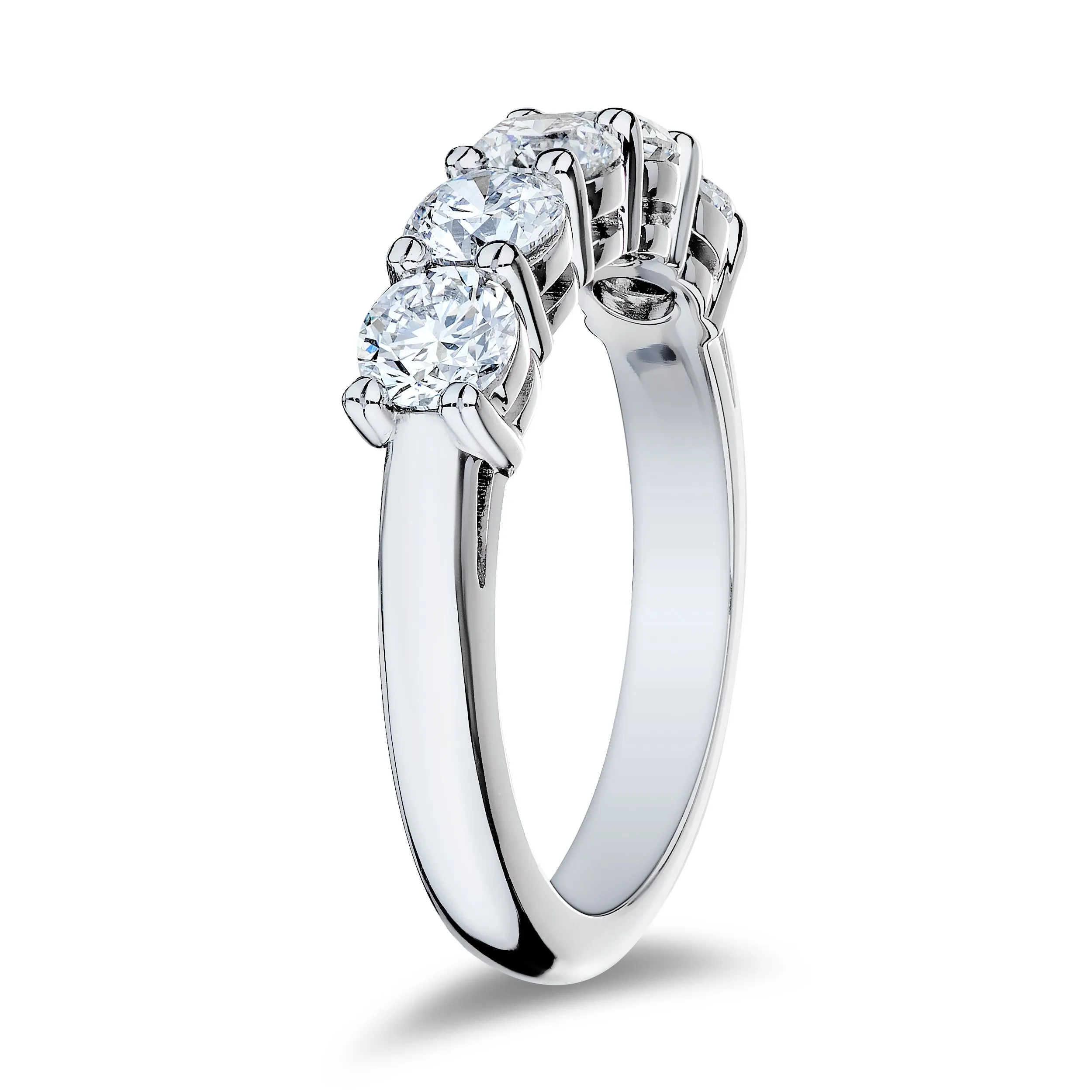 1.60ctw Diamond Platinum Band