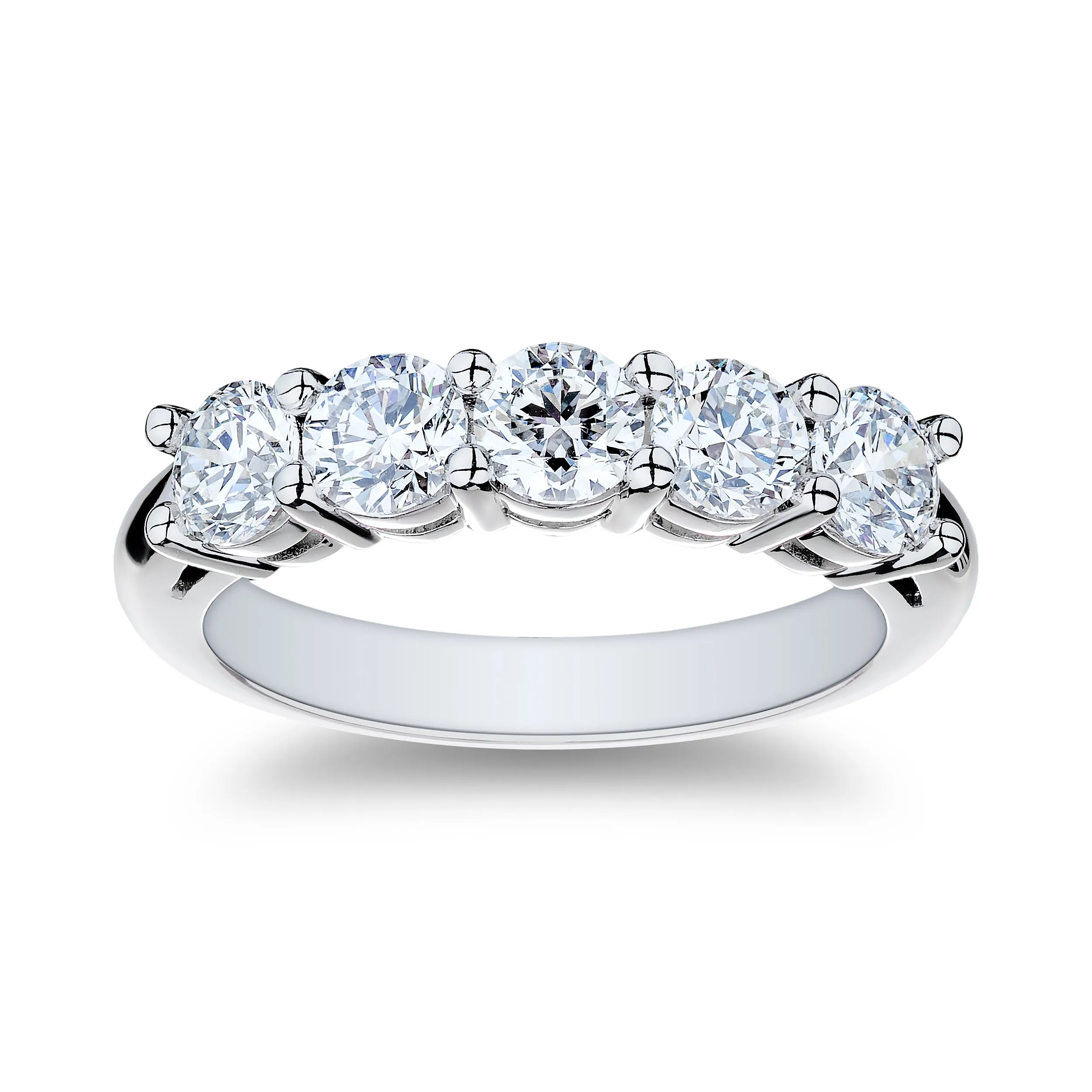 1.60ctw Diamond Platinum Band