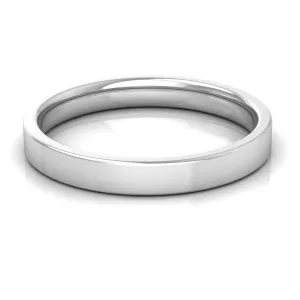 3.0 mm Comfort Fit Plain Wedding Band in 14KT, 18KT & Platinum