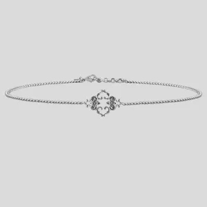 ACANTHIA. Detailed Silver Chain Choker