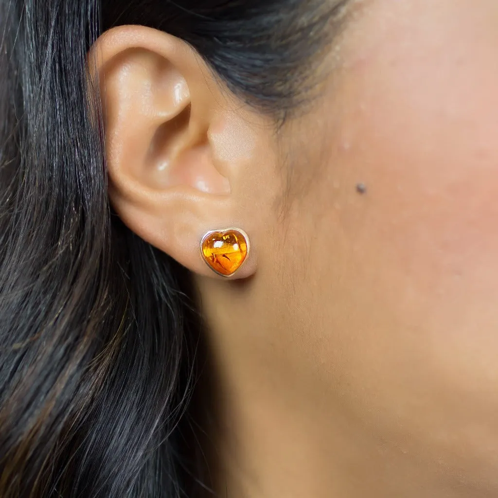 Amber Stud Earrings