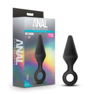 Anal Adventures Loop Plug Large Black