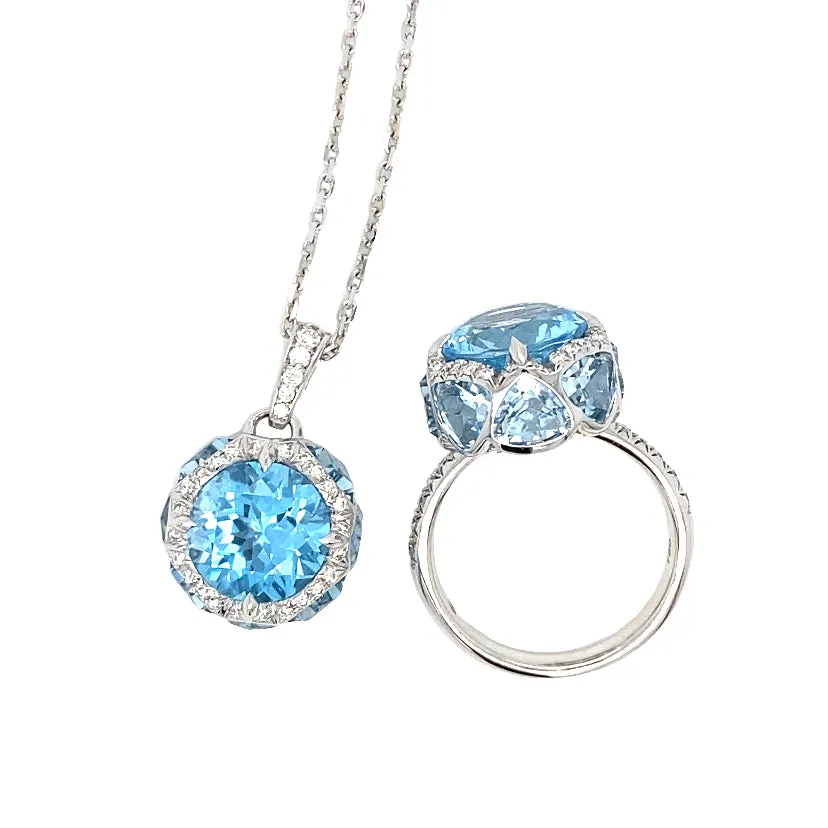 Blue Topaz Pendant