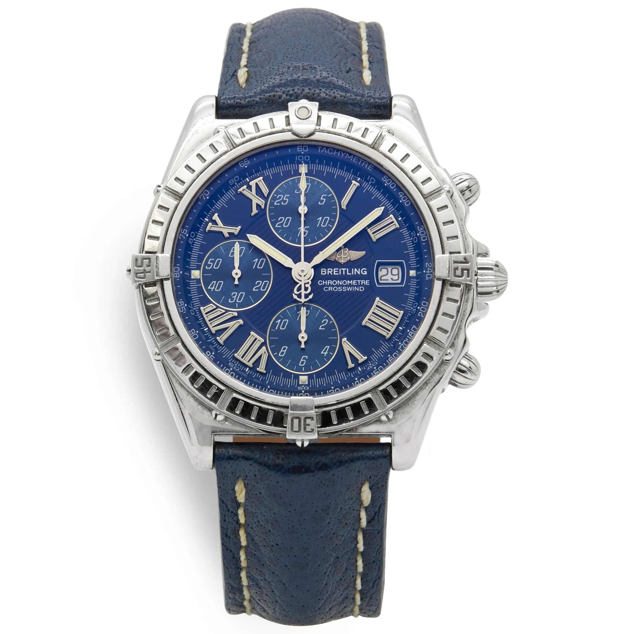 Breitling Crosswind Chronograph A13355 Blue Dial Automatic Men's Watch