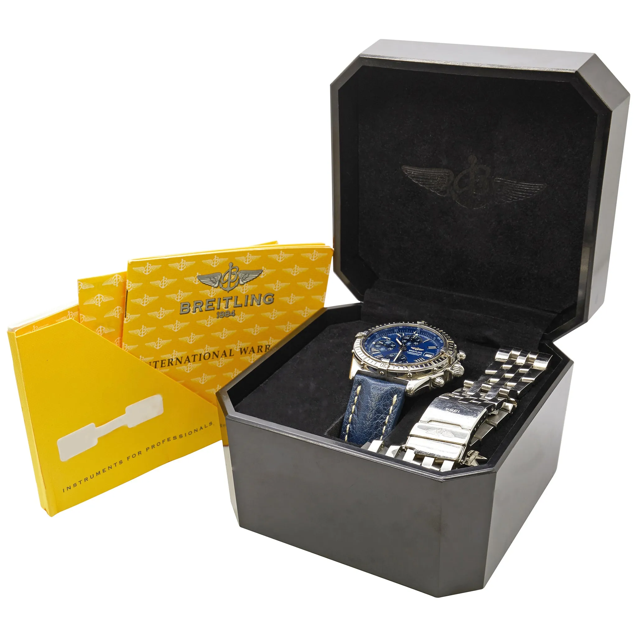 Breitling Crosswind Chronograph A13355 Blue Dial Automatic Men's Watch