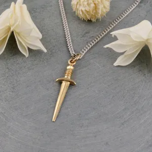 Bronze Dagger Necklace - Medium