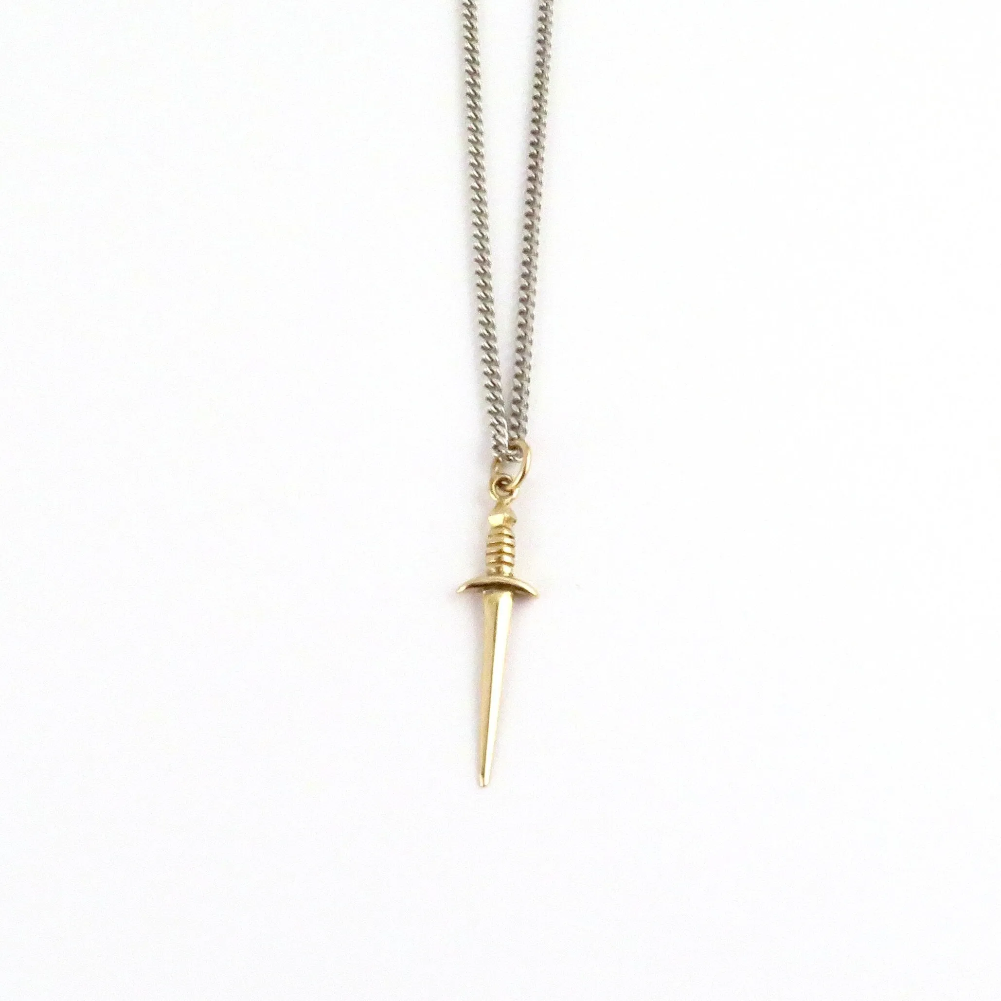 Bronze Dagger Necklace - Medium