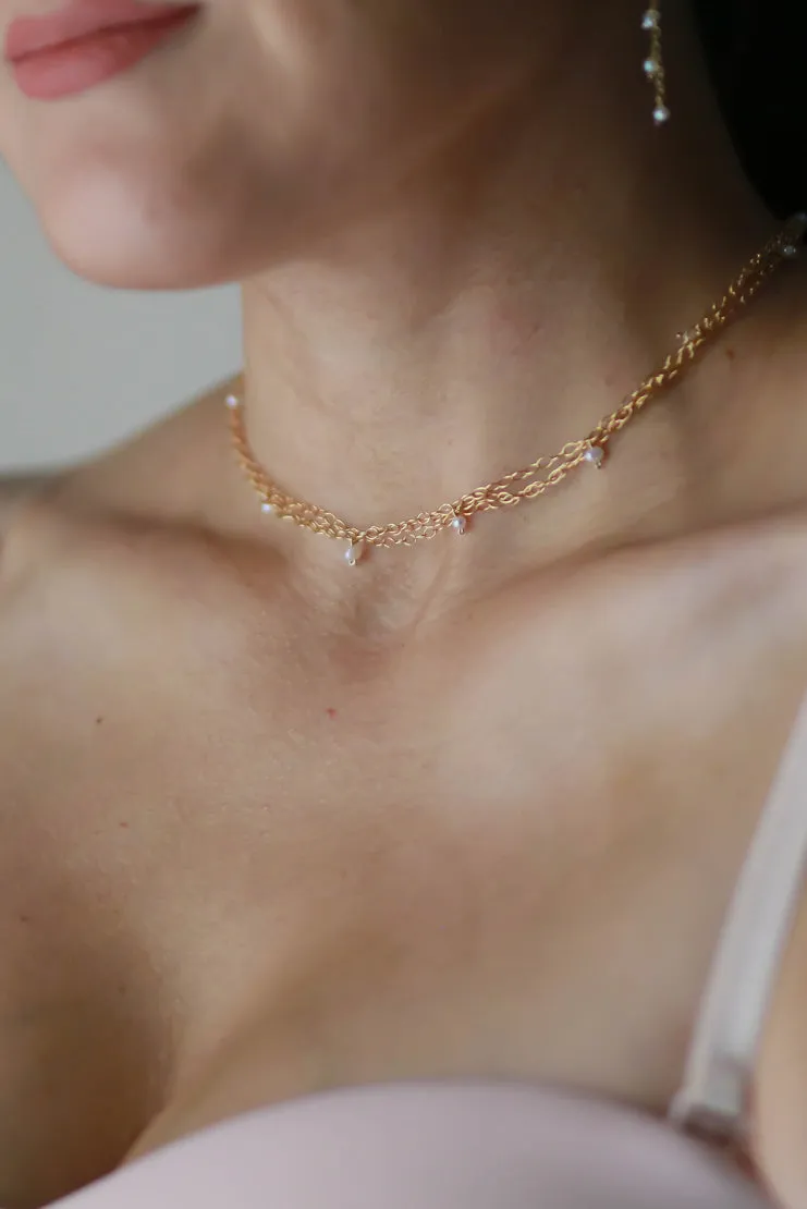 Caged 14k Gold Filled Choker