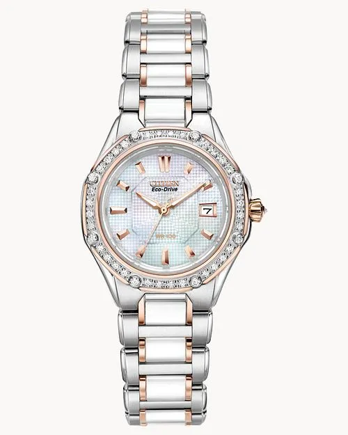 Citizen Octavia Ladies Two-Tone Sapphire Watch EW2196-52D