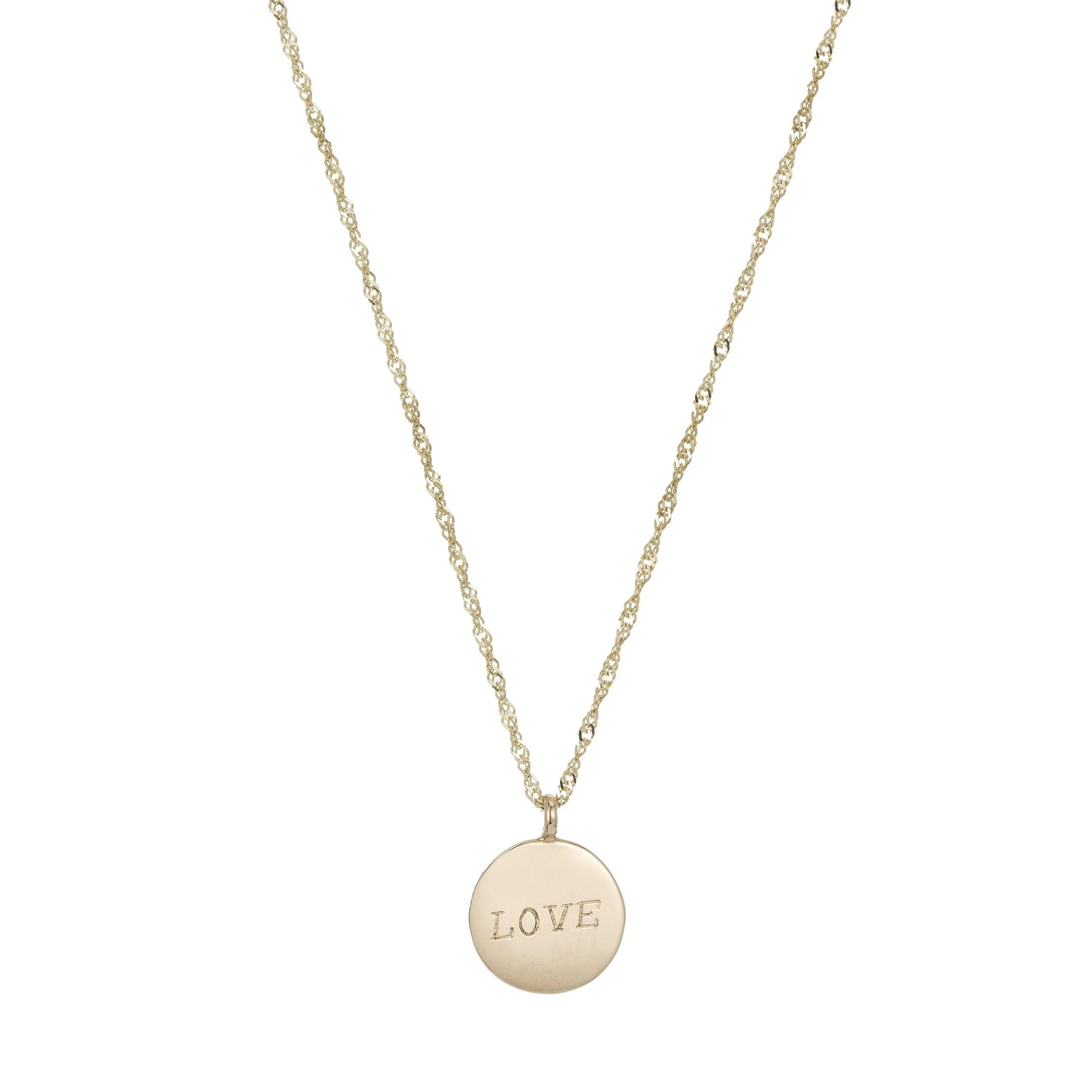 Demi Medallion Signet Necklace