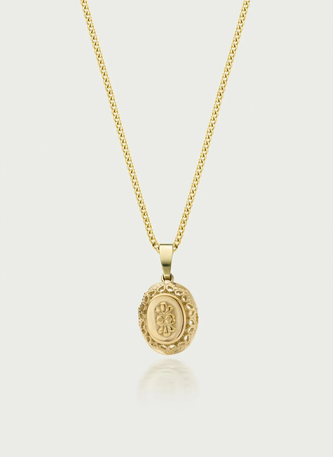 Dolly signet charm 14k gold