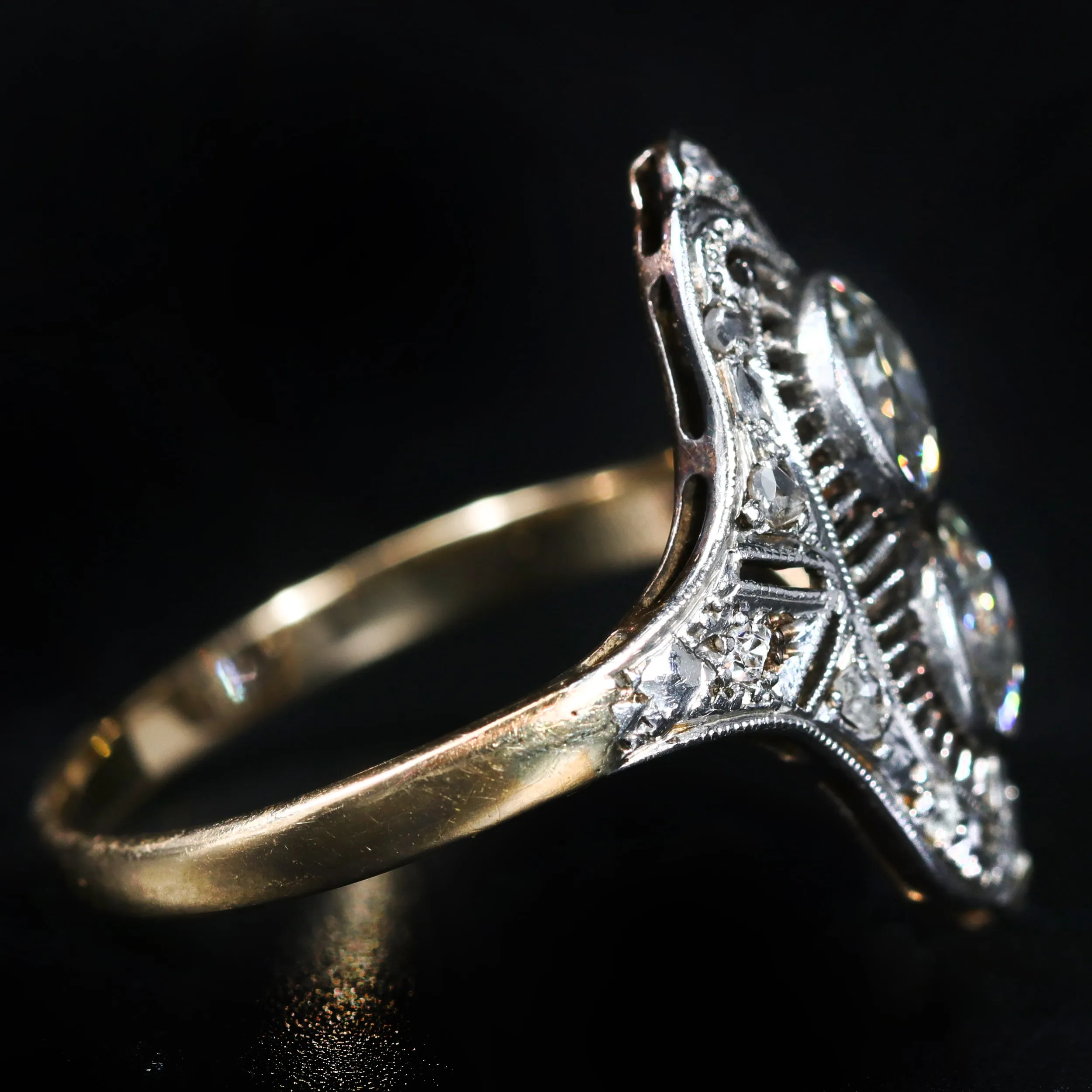 Edwardian 1.32 CTW Diamond Toi et Moi Ring