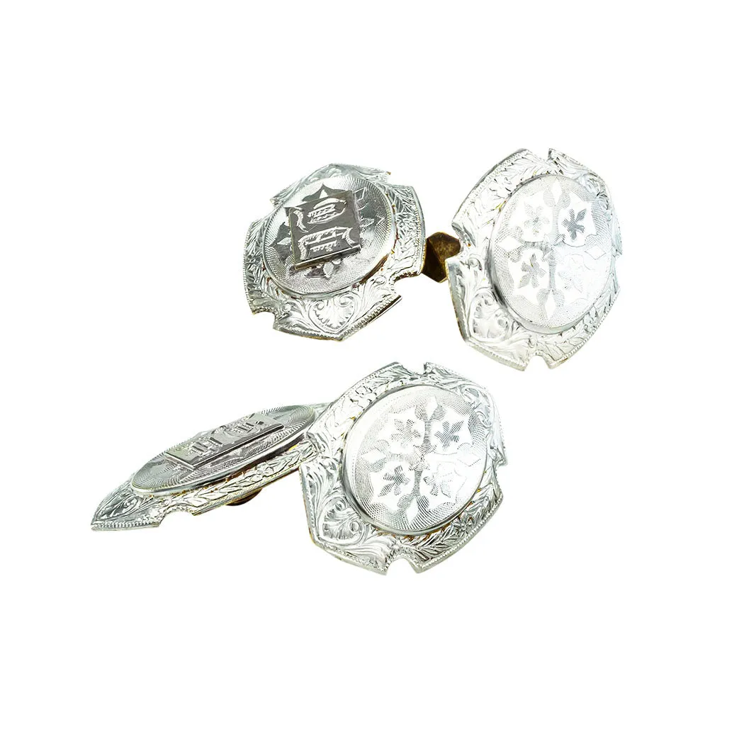 Edwardian Platinum Gold Cufflinks