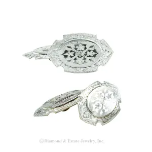 Edwardian Platinum Gold Cufflinks