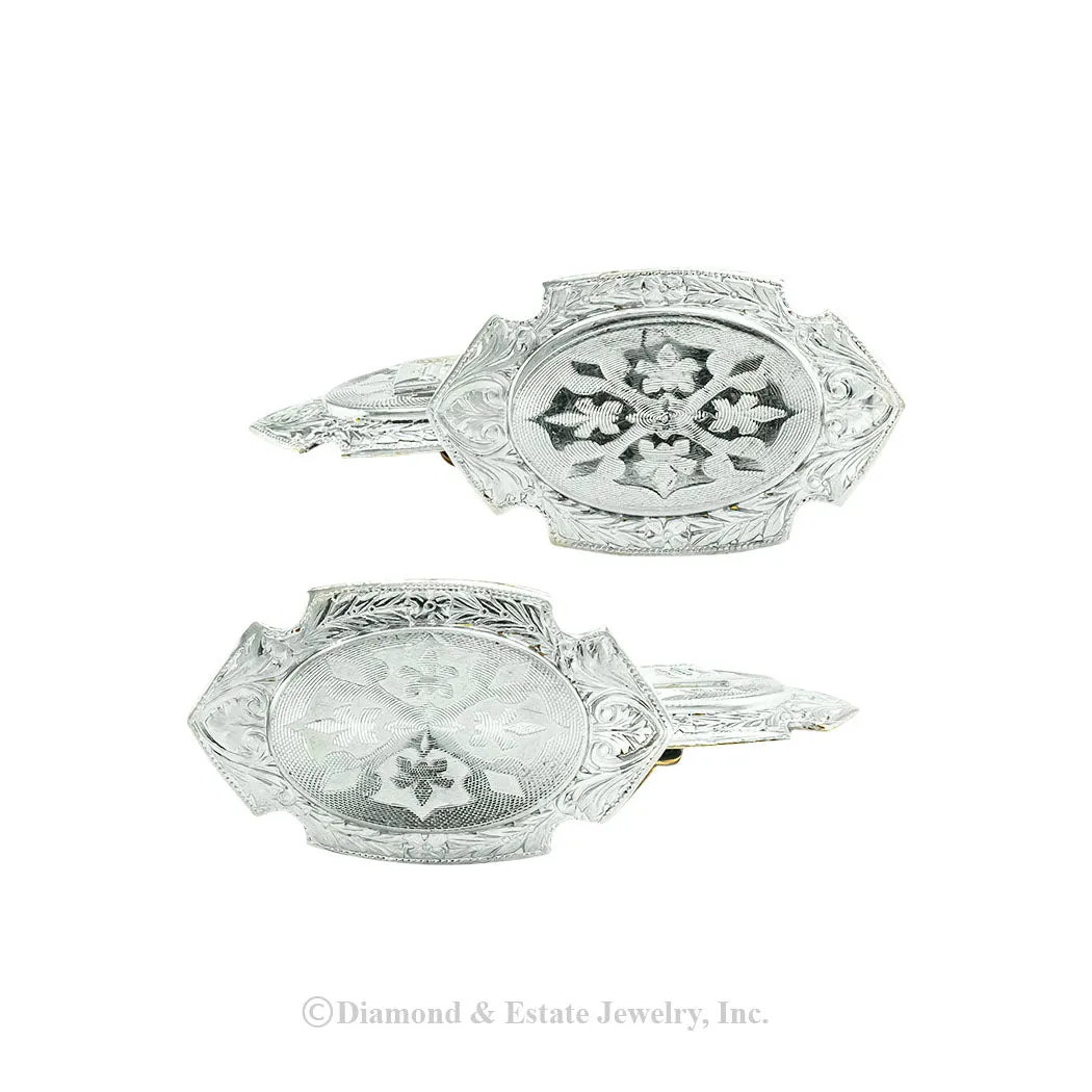 Edwardian Platinum Gold Cufflinks