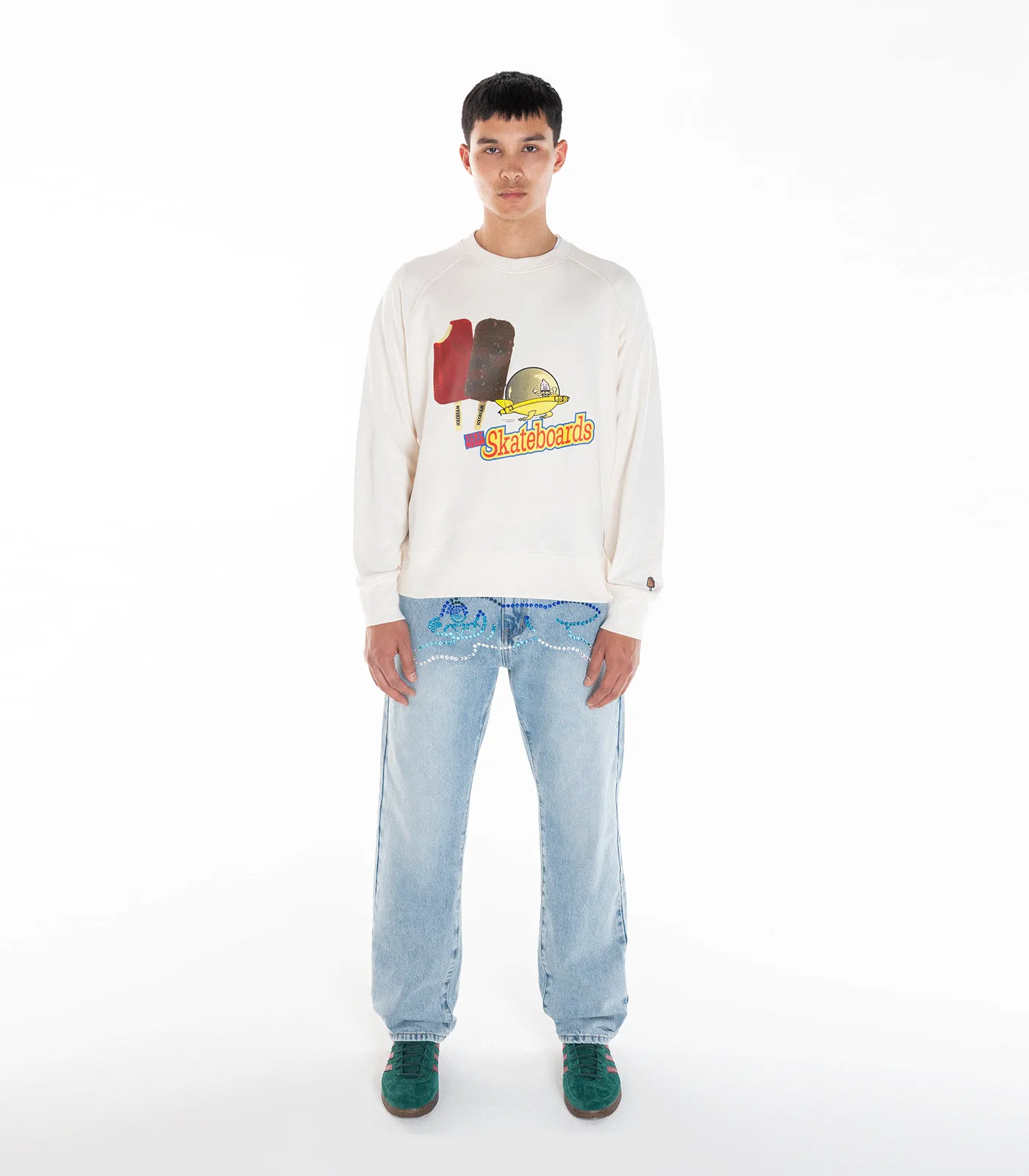 FLYING CAR CREWNECK - OFF WHITE