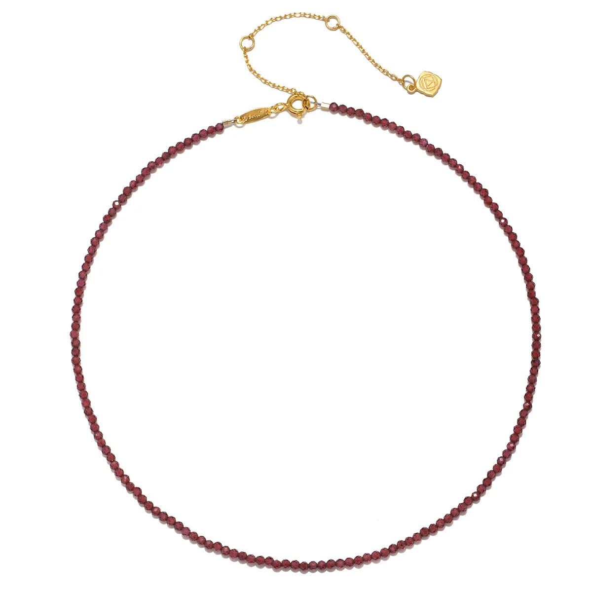 Grounded in Positivity Red Garnet Root Chakra Choker