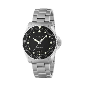 Gucci Watch Dive 40mm Silver Matte Black YA136301B