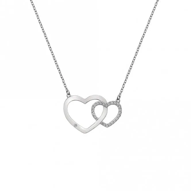 Hot Diamonds Bliss Interlocking Hearts Pendant DN128