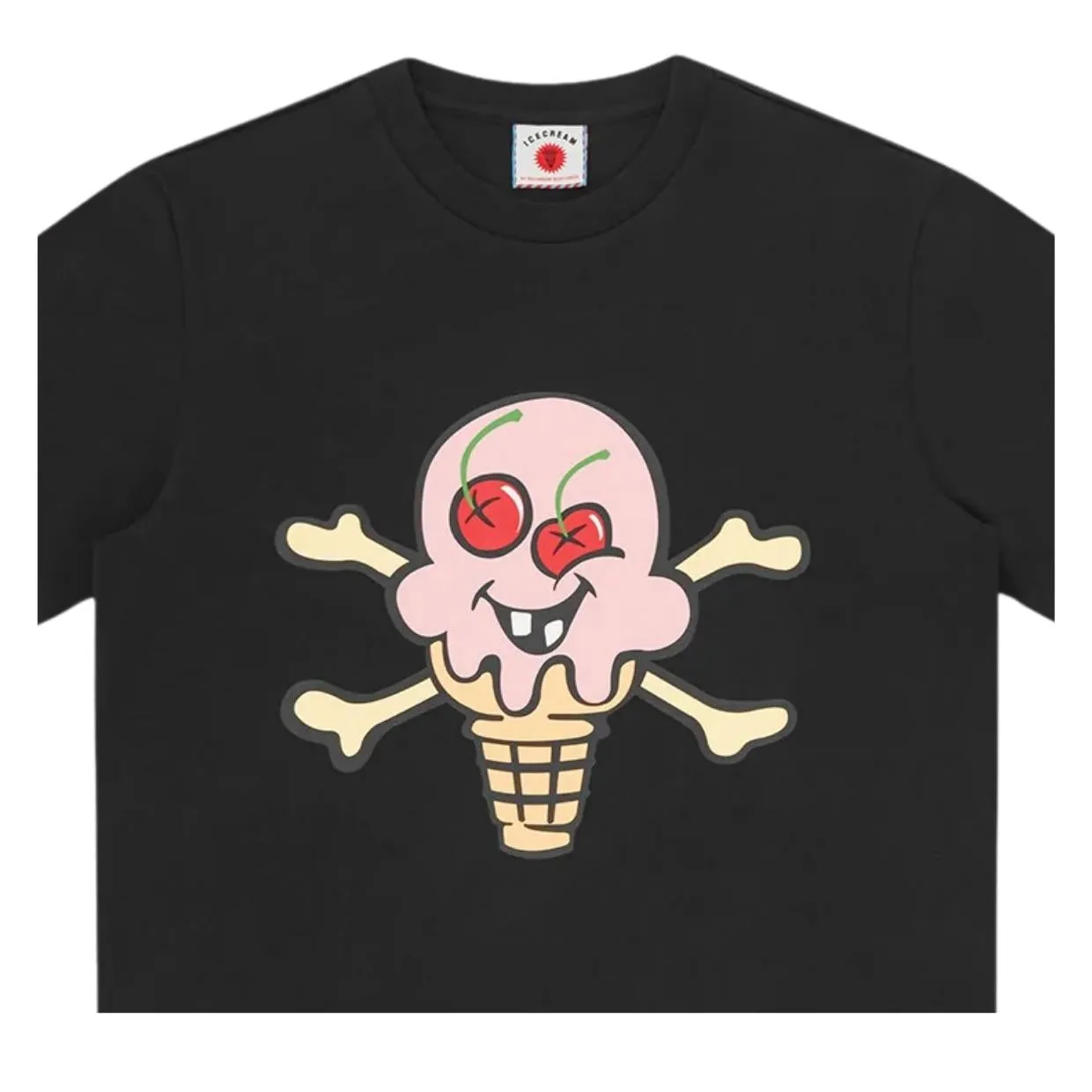 ICECREAM Cones & Bones Black T-Shirt