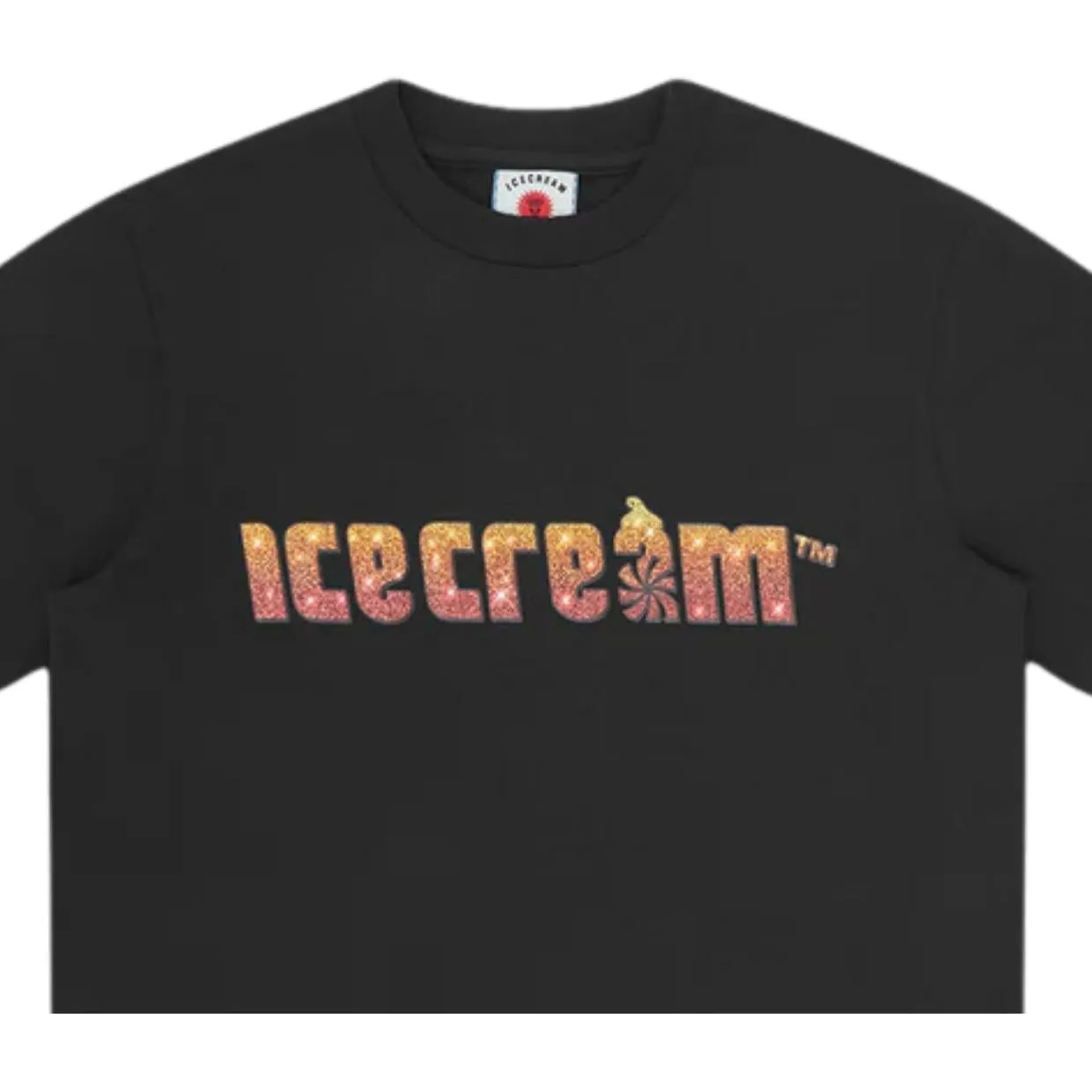 ICECREAM Soft Serve Sparkle Black T-Shirt