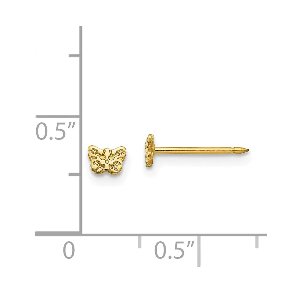 Inverness 24K Gold-plated Petite Butterfly Earrings