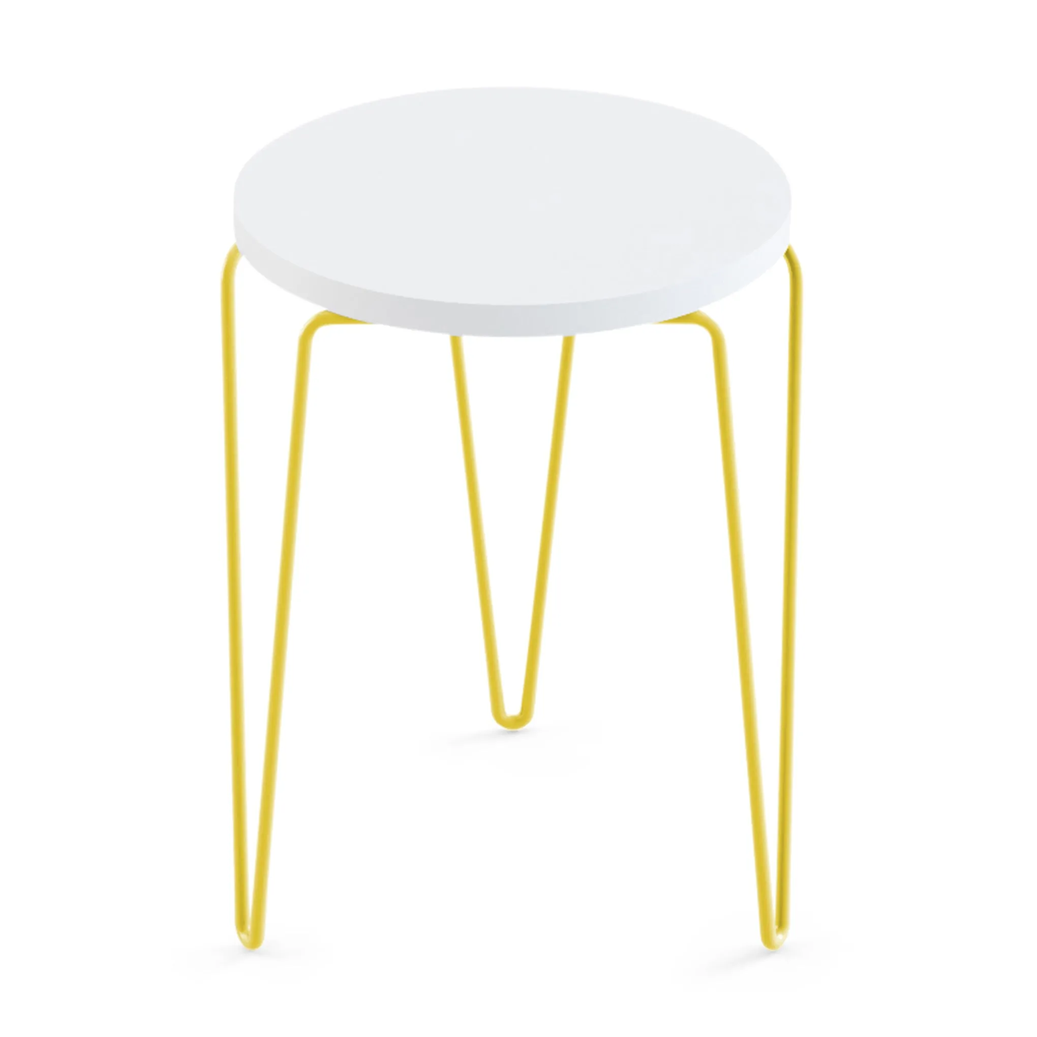 Knoll Hairpin Stacking Table by Florence Knoll - Yellow