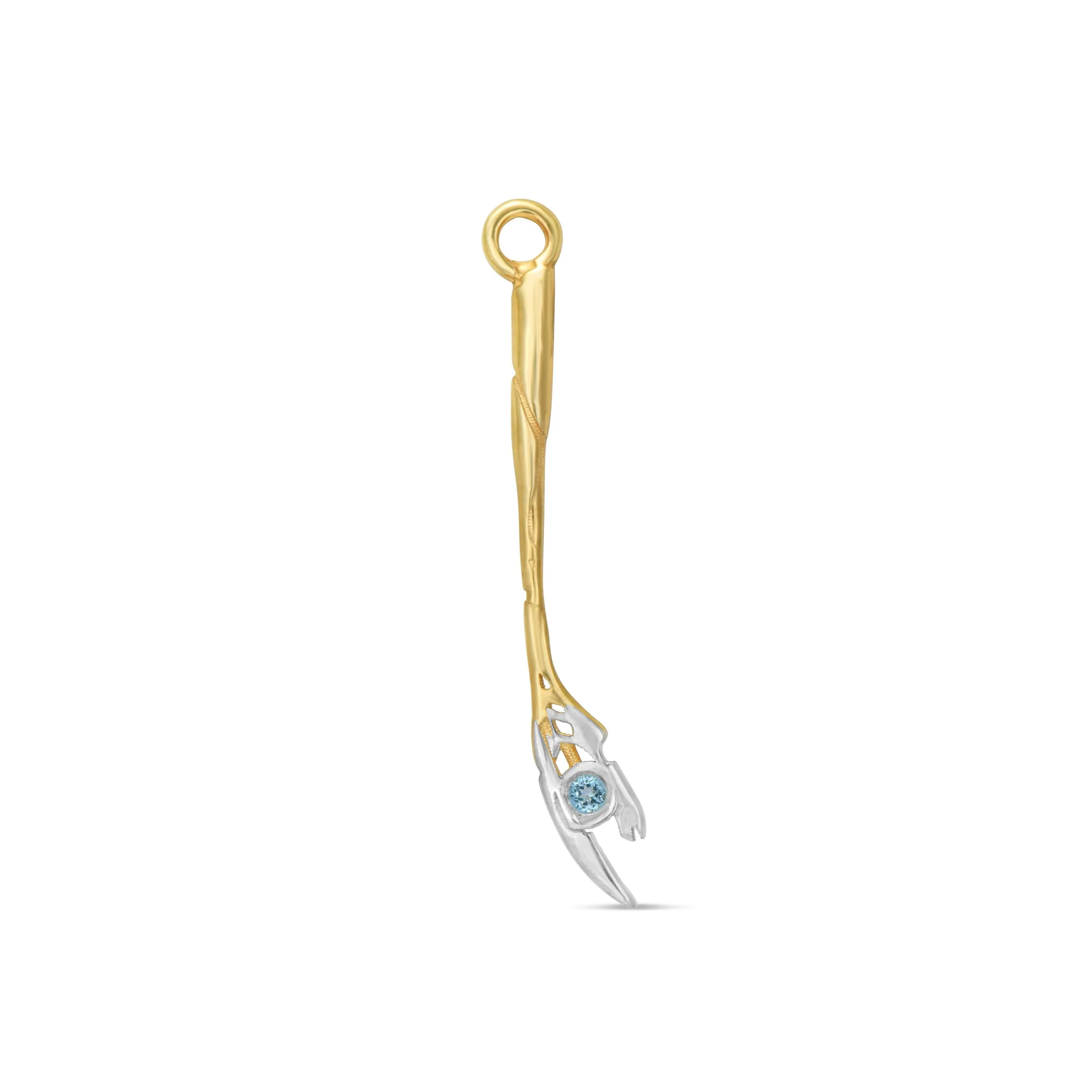 Loki Scepter Staff with Blue Topaz