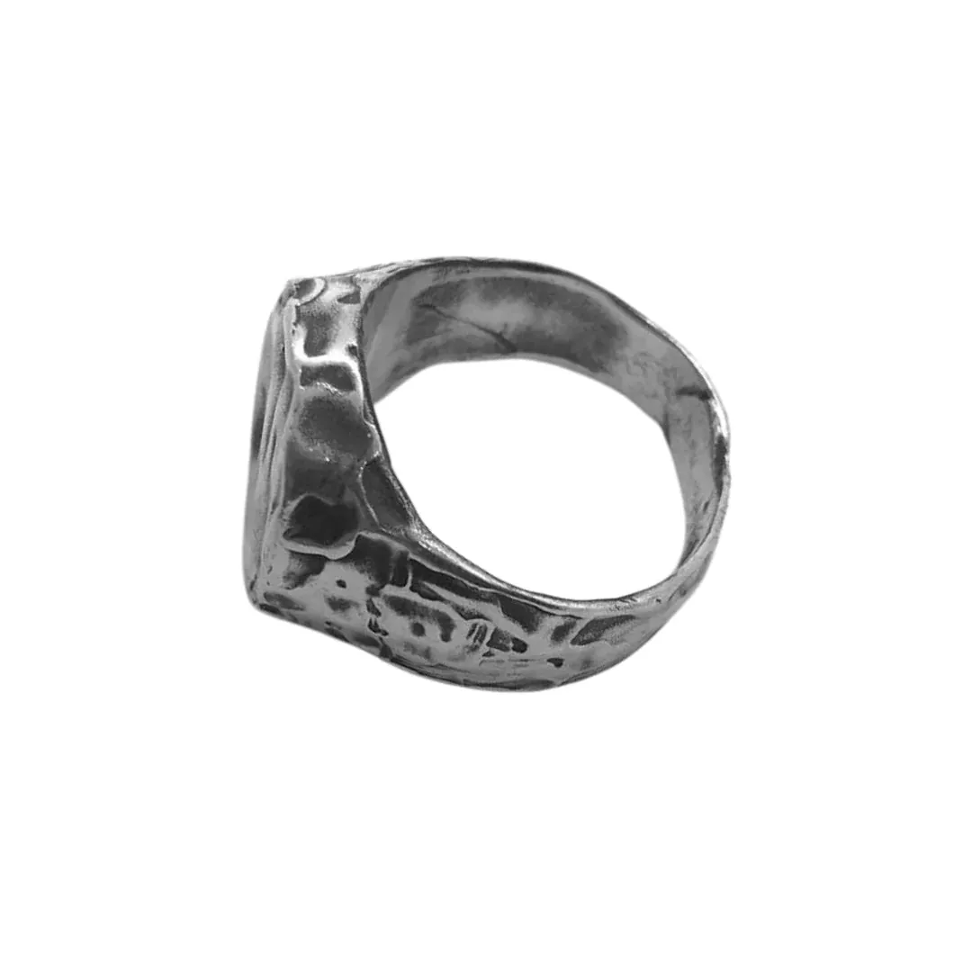 MALM ADORN - Luna Signet Ring - 925 Silver  #12