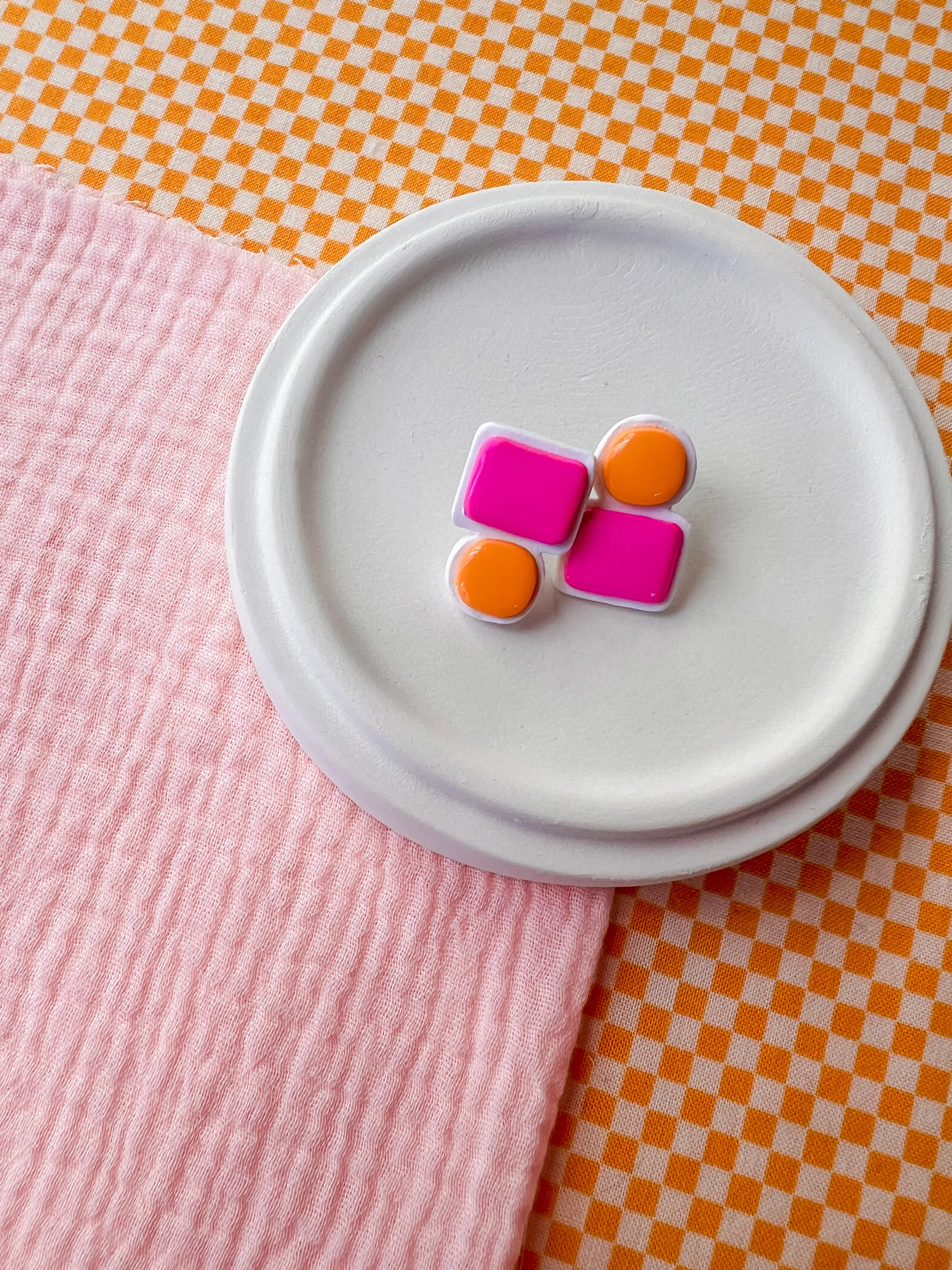 Marty Studs |  Polymer Clay Earrings