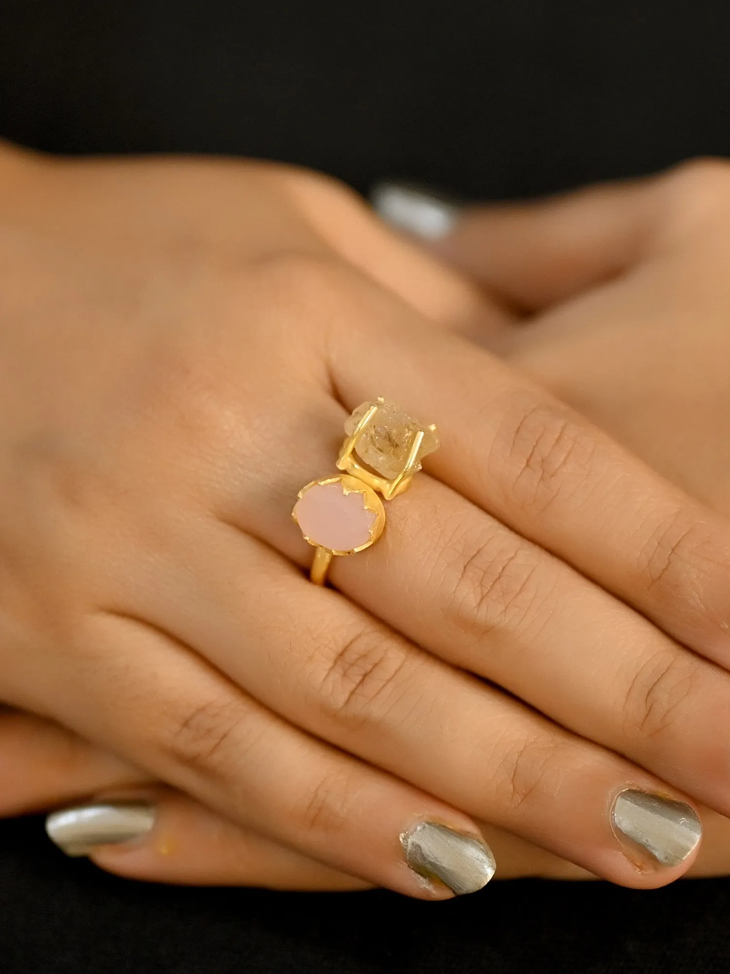 Nirja Natural Stone Finger Ring