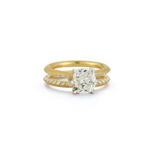 Nora Cushion Solitaire Ring (2.53tcw)