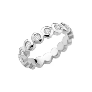 Platinum Dotty Full Eternity Ring - 0.50CT