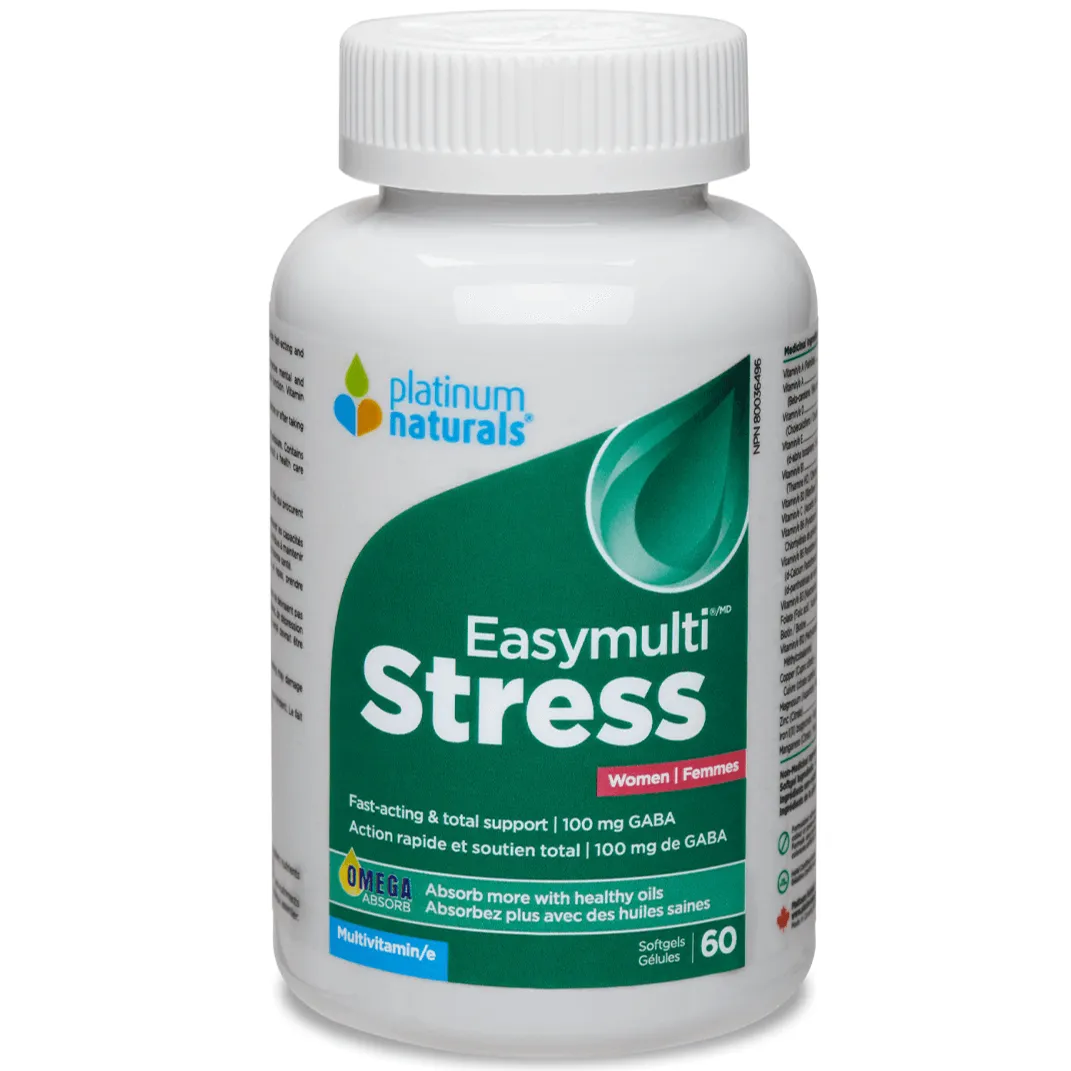 Platinum Naturals Easymulti Stress for Women 60 Softgels