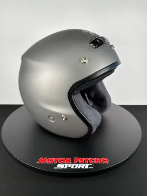 Shoei RJ Platinum-R Open-Face Helmet - Matte Grey - Size XS - USED LIKE NEW