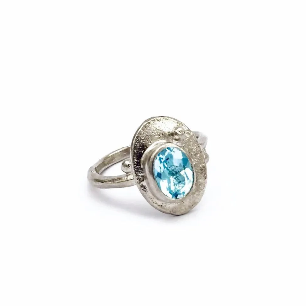 Sky Blue Topaz Ring