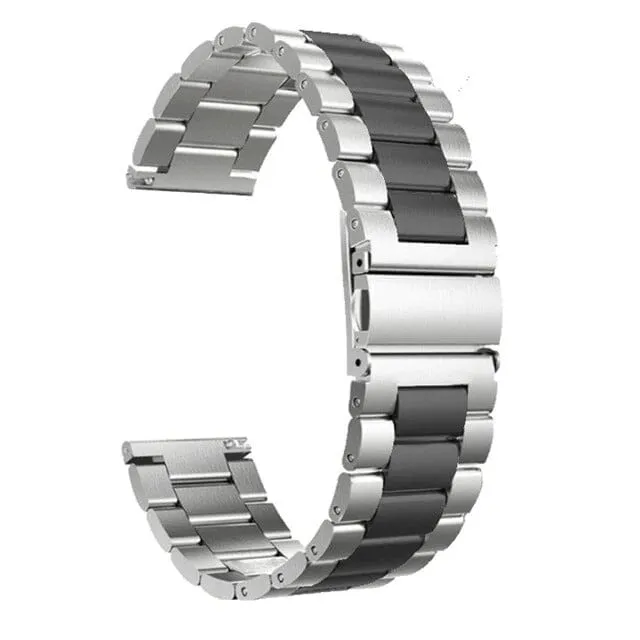 Stainless Steel Link Watch Strap Compatible with the Ticwatch E & C2