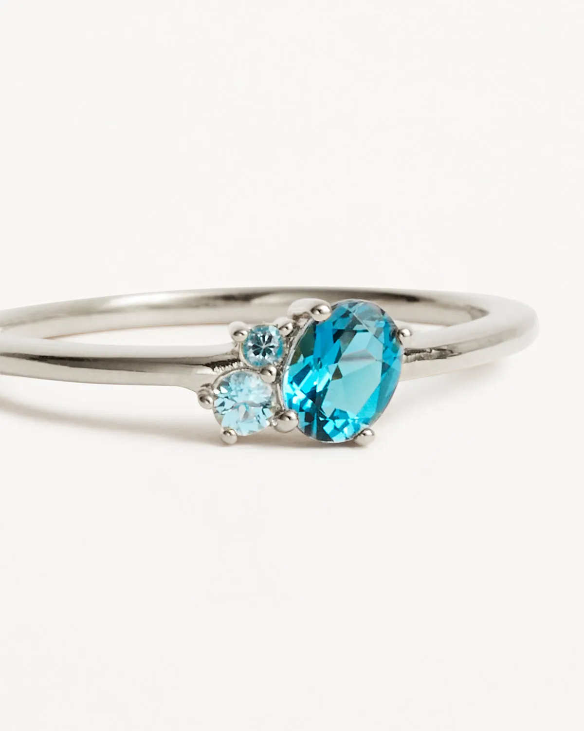 Sterling Silver Kindred Birthstone Ring - December