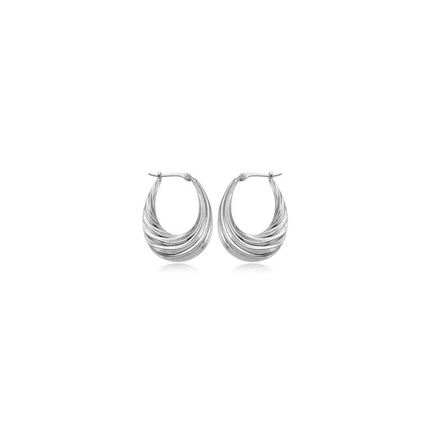 Sterling Silver Med. Deep Swirls Earrings