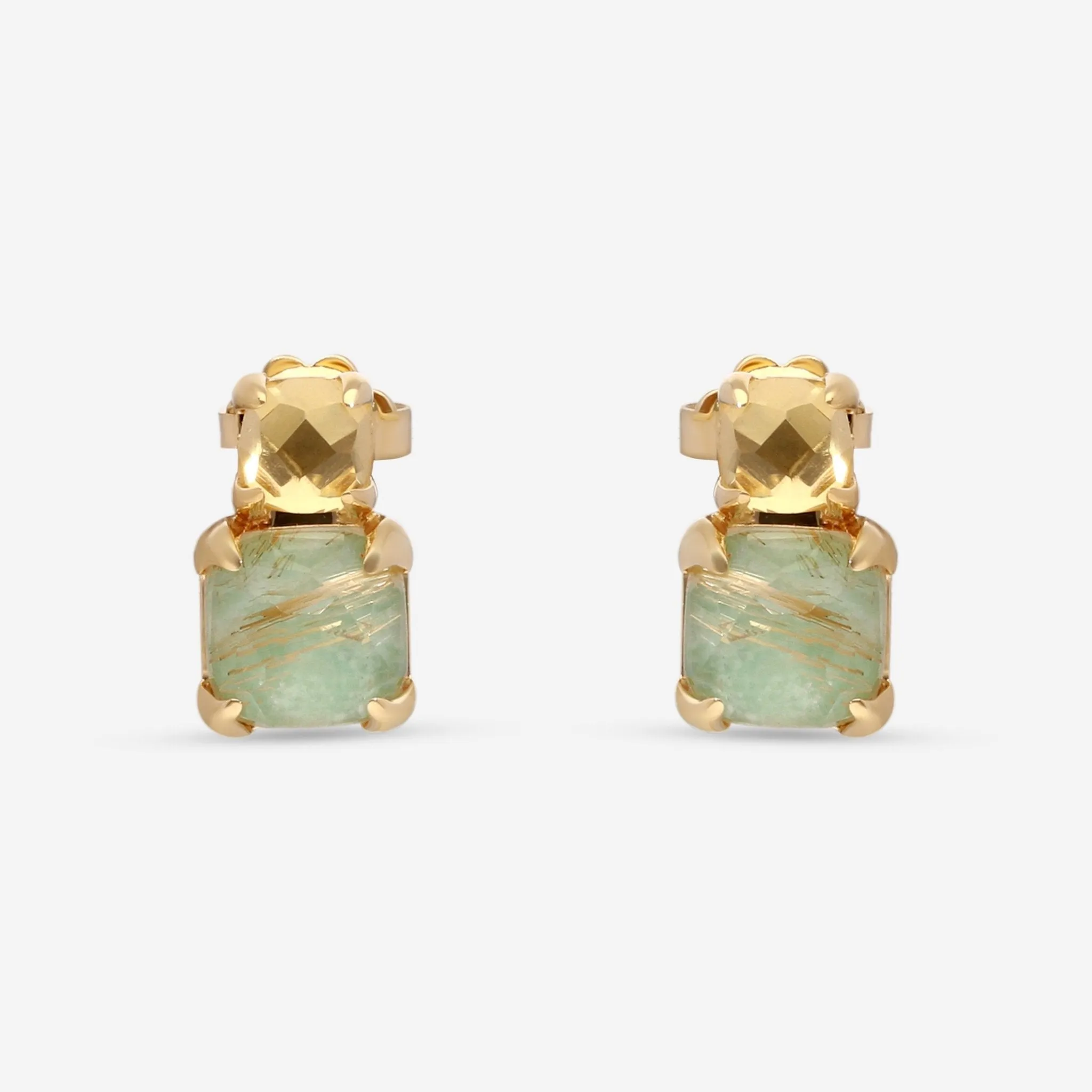 SuperOro Iceberg 18K Yellow Gold Multistone Earrings ICEBERG/O001