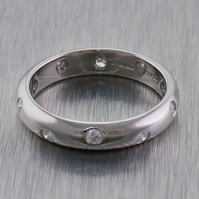 Tiffany & Co. Platinum Etoile Diamond Band Ring