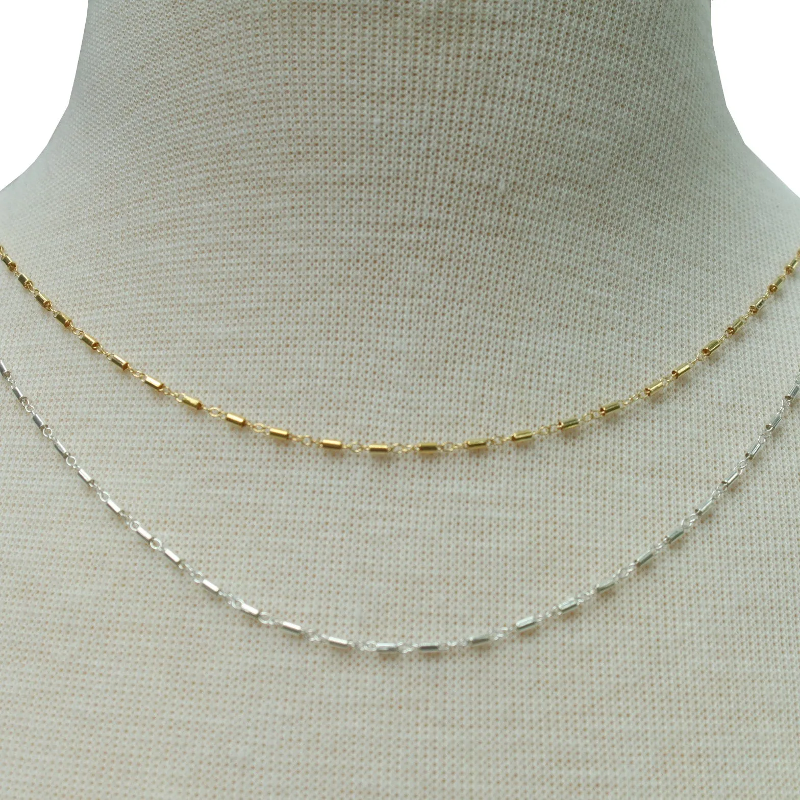 Tube Chain Layering necklace