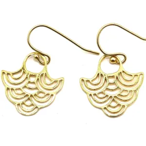 Wavy Geo Earrings - Gold